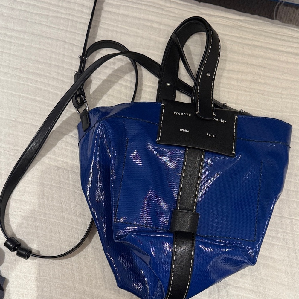 Proenza Schouler Black and Blue Shoulder Bag